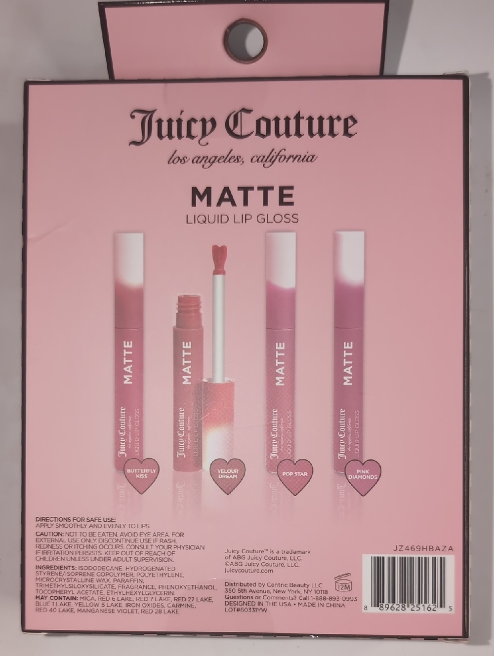 Juicy Couture Kiss and Tell Matte Liquid Lip Gloss Set of 4-Brand new in box - Picture 2 of 4